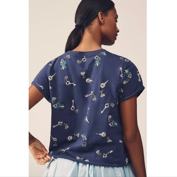 ANTHROPOLOGIE The Caitlin Boxy Tee by Maeve - Size XXS (NWT, $58 Retail) - Picture 3 of 5
